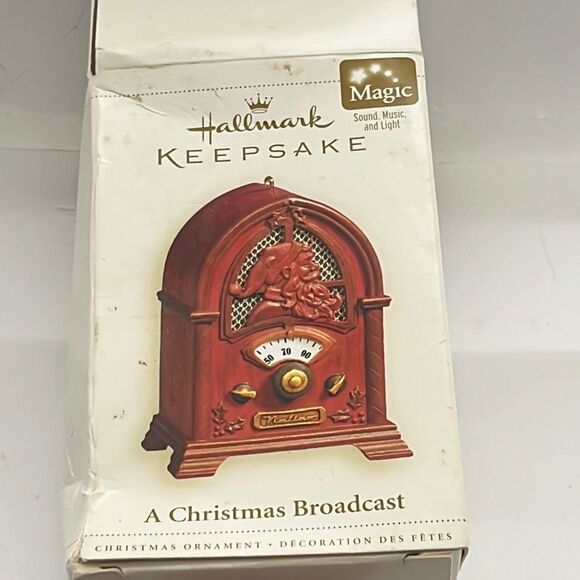 Hallmark A Christmas Broadcast Magic Sound Light 2006 Keepsake Ornament - Picture 3 of 9